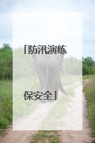 防汛演练保安全