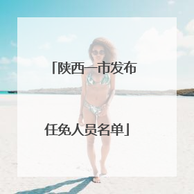 陕西一市发布任免人员名单