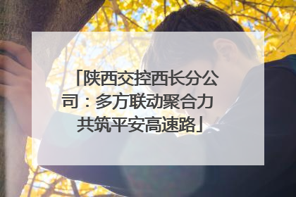 陕西交控西长分公司：多方联动聚合力 共筑平安高速路