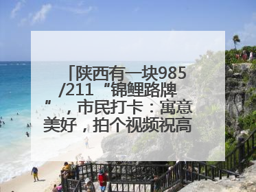 陕西有一块985/211“锦鲤路牌”，市民打卡：寓意美好，拍个视频祝高考生金榜题名