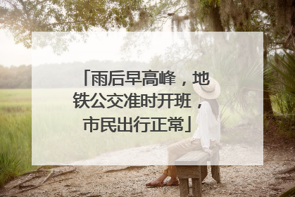 雨后早高峰，地铁公交准时开班，市民出行正常