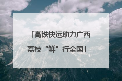 高铁快运助力广西荔枝“鲜”行全国