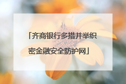 齐商银行多措并举织密金融安全防护网