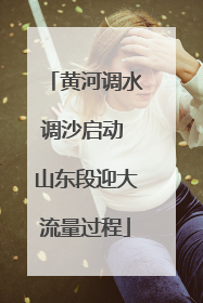 黄河调水调沙启动 山东段迎大流量过程