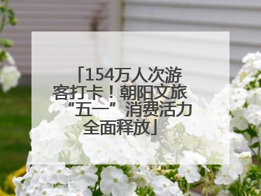 154万人次游客打卡！朝阳文旅“五一”消费活力全面释放