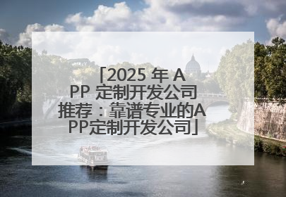 2025 年 APP 定制开发公司推荐：靠谱专业的APP定制开发公司