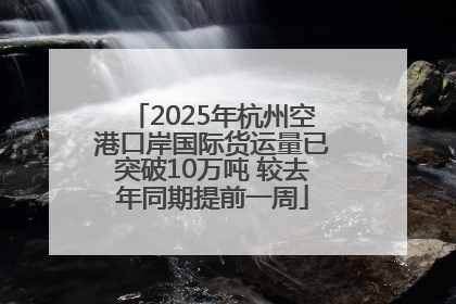 2025年杭州空港口岸国际货运量已突破10万吨 较去年同期提前一周