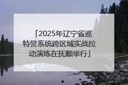 2025年辽宁省巡特警系统跨区域实战拉动演练在抚顺举行