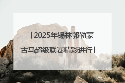 2025年锡林郭勒蒙古马超级联赛精彩进行