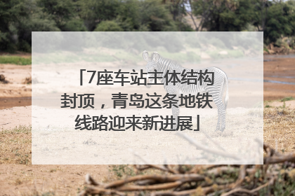 7座车站主体结构封顶，青岛这条地铁线路迎来新进展